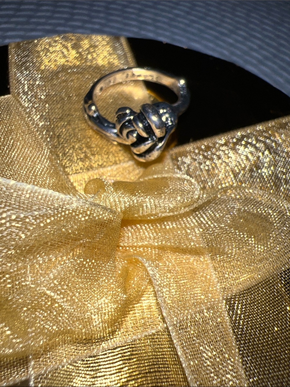 Vintage Sterling Silver Rose Ring in Silver by Unknown Brand